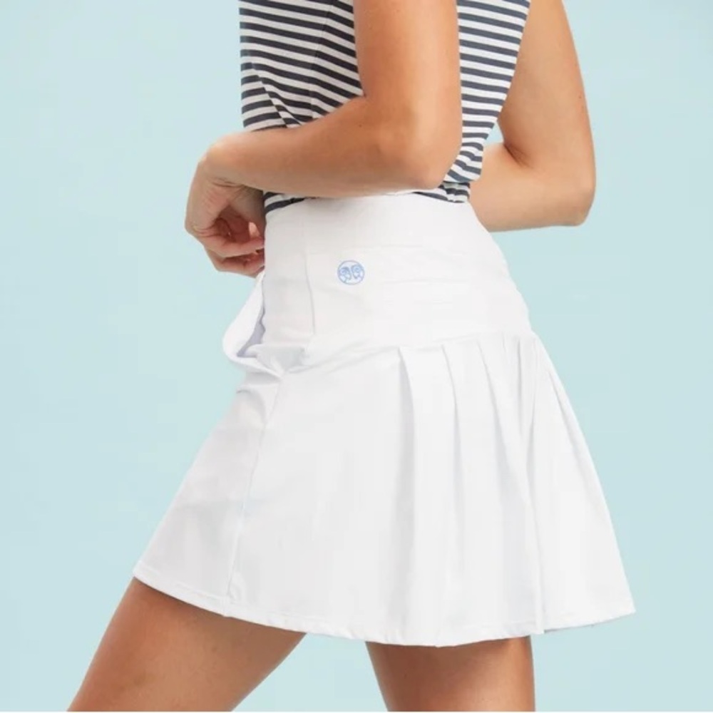 Renwick Sport White Pleated Skirt